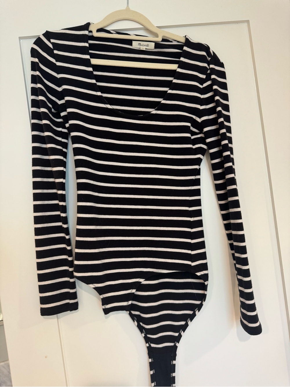 Madewell Striped Long Sleeve Bodysuit
